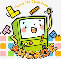 arcade可爱卡通游戏机图案高清图片
