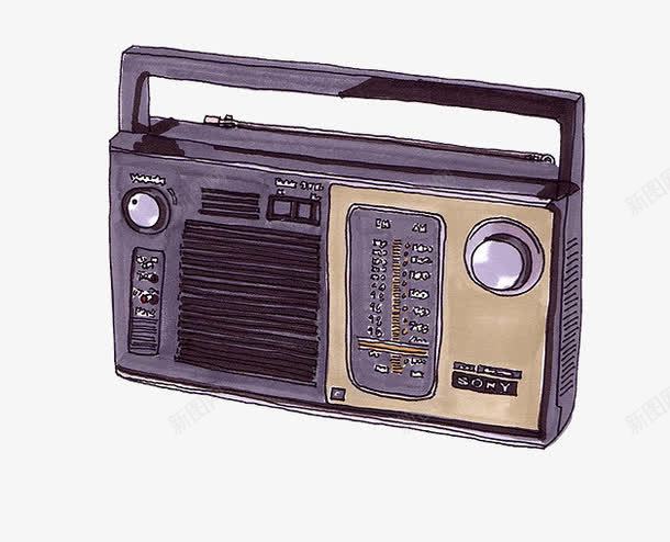 复古古老收音机png免抠素材_新图网 https://ixintu.com 古老 复古 年代 收音机