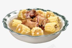 炖猪手鲜玉米炖猪手高清图片