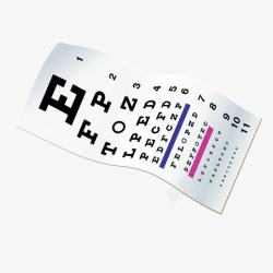 视力测验表立体视力表测试表高清图片