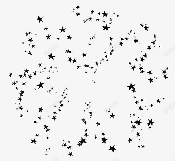 几何形状星星png免抠素材_新图网 https://ixintu.com 几何图案 星星 装饰 黑色