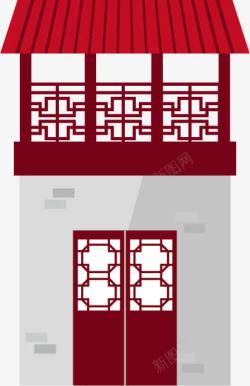 复古风格中国古建筑素材