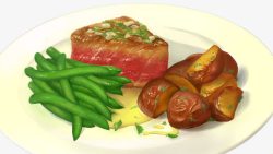 营养丰富的美食套餐素材
