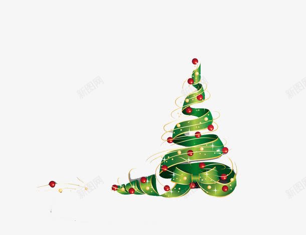 圣诞树新的一年png免抠素材_新图网 https://ixintu.com 圣诞 圣诞树 新年 球 红色 绿色
