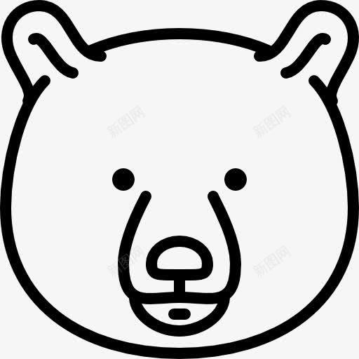 BearHead图标png_新图网 https://ixintu.com 动物 哺乳动物 野生动物 野生动物园 马戏团