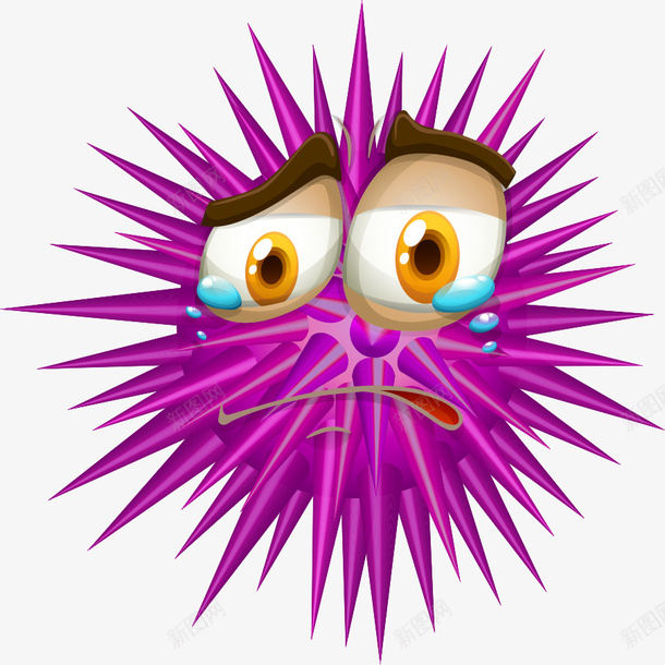 紫色细菌矢量图eps免抠素材_新图网 https://ixintu.com 卡通细菌 紫色细菌 细菌 矢量图