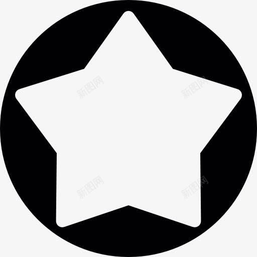 大明星按钮图标png_新图网 https://ixintu.com 圈 星星 最喜欢的 最喜欢的形状