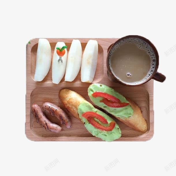 营养早餐咖啡面包png免抠素材_新图网 https://ixintu.com 咖啡 营养早餐 面包 香肠
