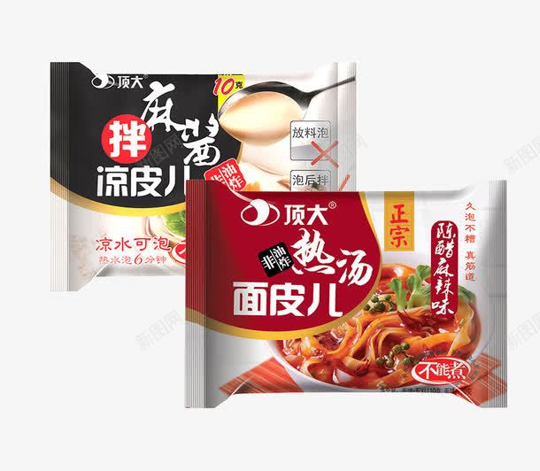方便食物png免抠素材_新图网 https://ixintu.com 凉皮 袋包装 食物