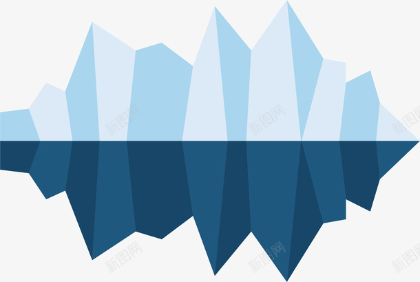蓝色底座元素矢量图ai免抠素材_新图网 https://ixintu.com 冰山元素 冰山底座 创意冰山底座 卡通冰山 底座素材 矢量冰山 矢量图
