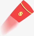 红色钱包美元标志png免抠素材_新图网 https://ixintu.com 标志 红色 美元 钱包