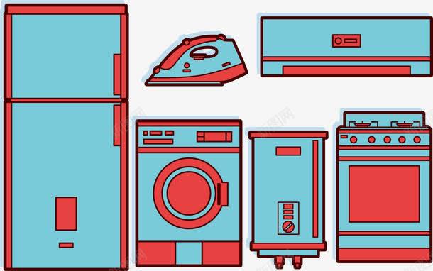 家用电器矢量图eps免抠素材_新图网 https://ixintu.com 冰箱 家用电器 矢量图
