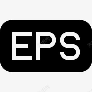 EPS文件类型的圆角矩形固体界面符号图标图标