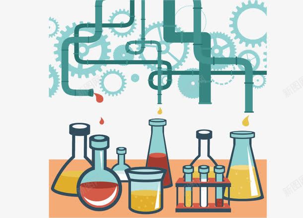 卡通试瓶png免抠素材_新图网 https://ixintu.com 免费png图片 化血 科技 试瓶 试管