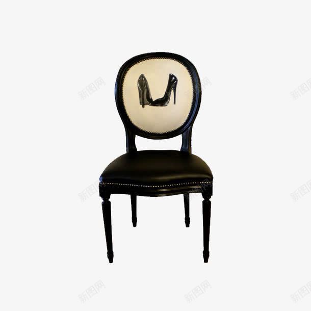 巴洛克风格单椅png免抠素材_新图网 https://ixintu.com 产品实物 巴洛克风格单椅 豪华单椅 黑色皮革单椅