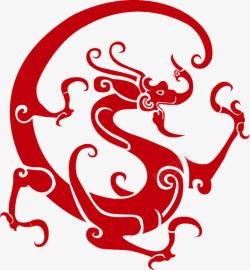 红酒瓶手绘图案手绘龙高清图片