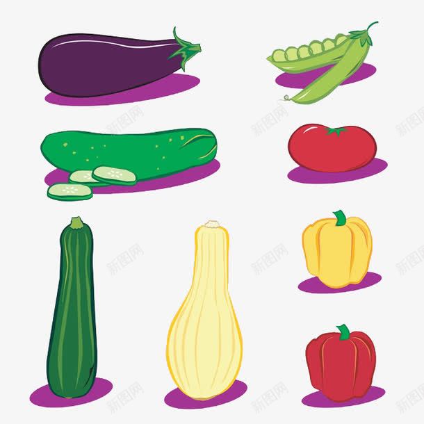瓜果蔬菜png免抠素材_新图网 https://ixintu.com 健康食物 卡通手绘 卡通菜园 教育 绿色食品 蔬菜 装饰