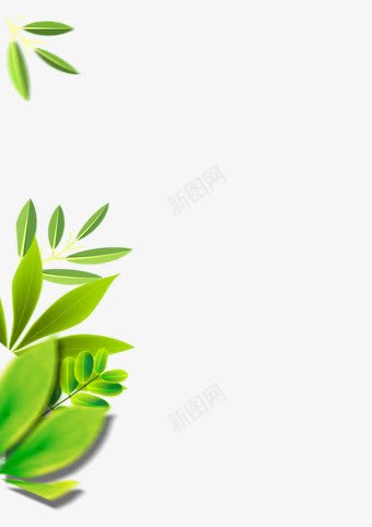 绿色树叶清新主页png免抠素材_新图网 https://ixintu.com 主页 树叶 清新 绿色