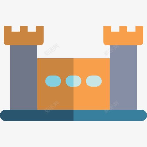 城堡图标png_新图网 https://ixintu.com 中世纪城堡 城堡 幻想 建筑 建筑与城市 纪念碑