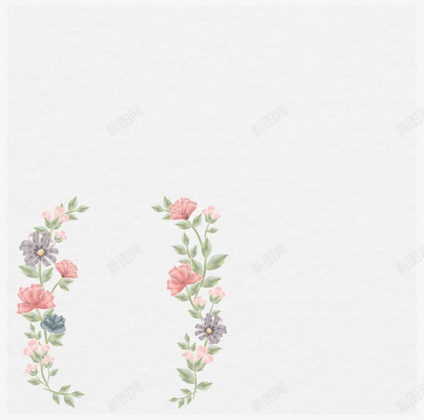 清新手绘花卉png免抠素材_新图网 https://ixintu.com PNG透明 清新手绘花卉 矢量素材 装饰 装饰素材 设计 设计素材