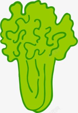 蔬菜卡通图白菜素材
