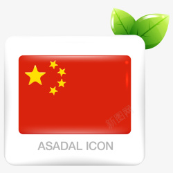 中国国旗卡通简图素材