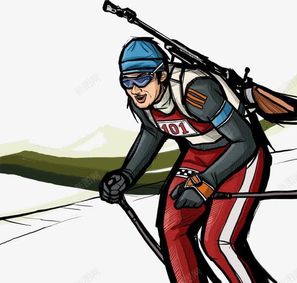 滑雪运动png免抠素材_新图网 https://ixintu.com 人物 体育 卡通人物 滑雪 矢量人物 运动 运动员