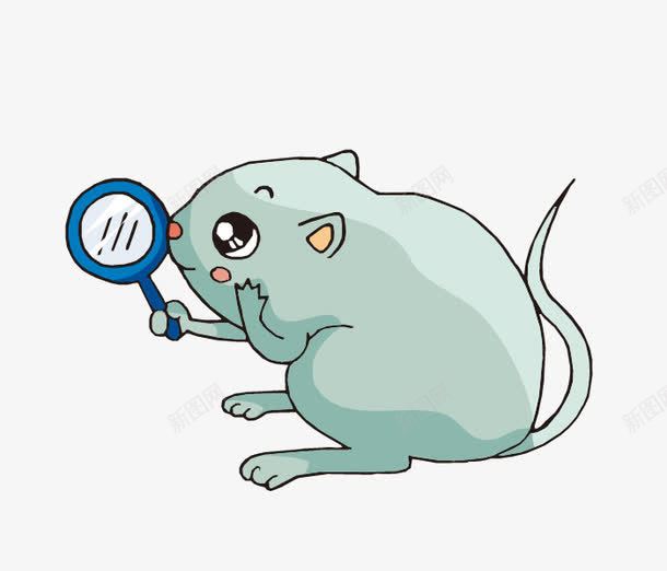 卡通手绘照镜子的小老鼠png免抠素材_新图网 https://ixintu.com 卡通动物 卡通手绘照镜子的小老鼠 卡通老鼠 手绘老鼠 照镜子的老鼠