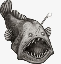 怪物鱼图案素材