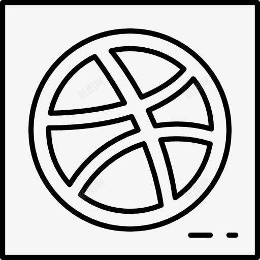 Dribbble图标png_新图网 https://ixintu.com Dribbble 商标 标志 标识 社交媒体 社交网络