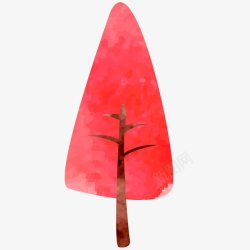 水彩卡通可爱丙烯蜡笔画花素材
