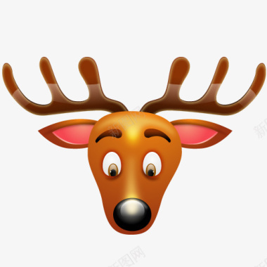 驯鹿鹿圣诞节iconshockchristmasicon图标图标