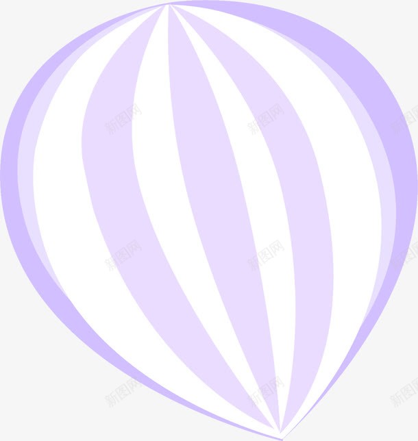 紫白色手绘氢气球png免抠素材_新图网 https://ixintu.com 气球 白色