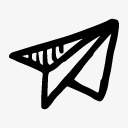 纸飞机icon图标png_新图网 https://ixintu.com 纸飞机