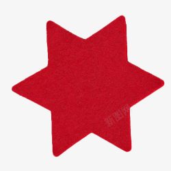 红色六角星装饰素材