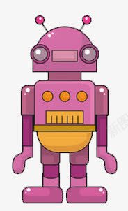 紫色机器人png免抠素材_新图网 https://ixintu.com 卡通 机器 高科技
