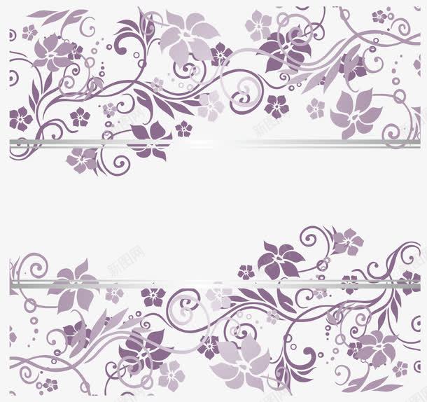 创意紫色花纹png免抠素材_新图网 https://ixintu.com 创意 底纹 淡紫色 边框