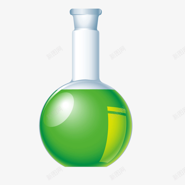 圆形烧瓶绿色实验液体矢量图ai免抠素材_新图网 https://ixintu.com 圆形 实验 液体 烧瓶 绿色 矢量图