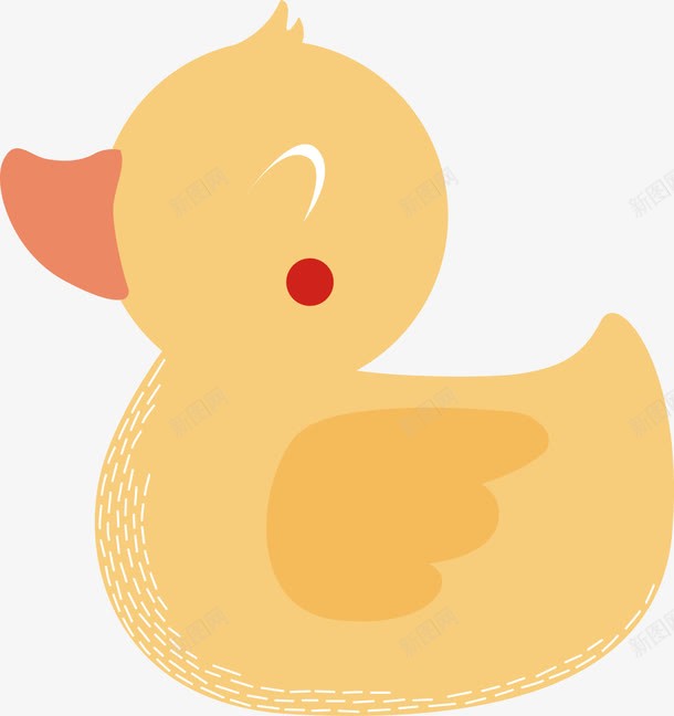 可爱黄鸭子png免抠素材_新图网 https://ixintu.com 创意 动物 卡通 可爱 手绘 黄色 黄鸭子