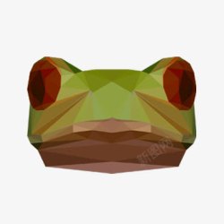 创意绿色的小青蛙素材