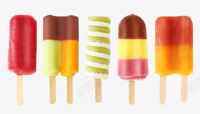 彩色冰淇淋png免抠素材_新图网 https://ixintu.com 冰棍 冰淇淋 彩色冰棍 甜食 食物
