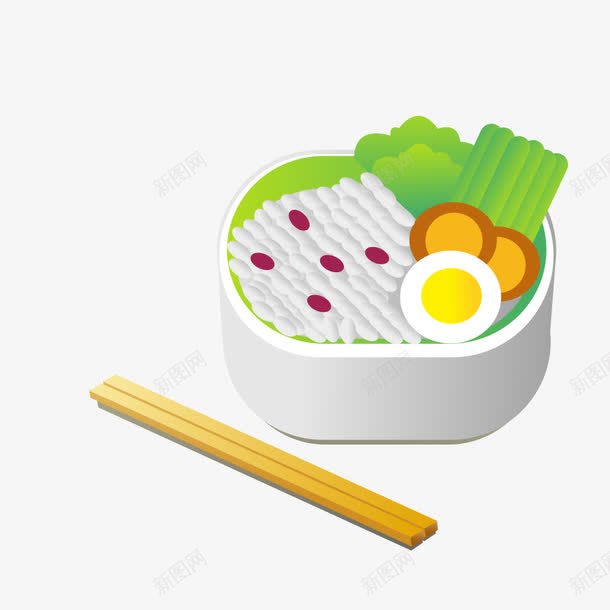 卡通午饭png免抠素材_新图网 https://ixintu.com 午餐 午饭 饭盒