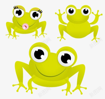 萌哒哒的卡通青蛙png免抠素材_新图网 https://ixintu.com 卡通青蛙 可爱 青蛙