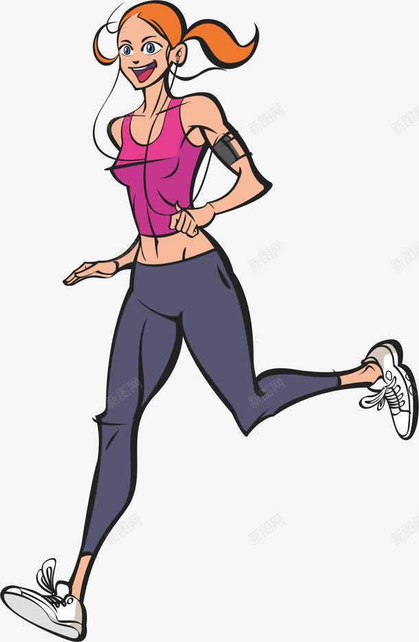 美丽的妻子png免抠素材_新图网 https://ixintu.com 妻子 年轻 跑步 运动 锻炼