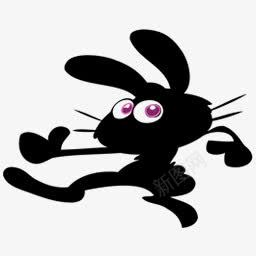 小黑兔跳舞图标png_新图网 https://ixintu.com 图标 小黑 跳舞