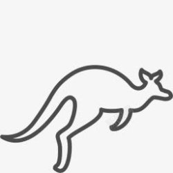 Australia袋鼠图标高清图片