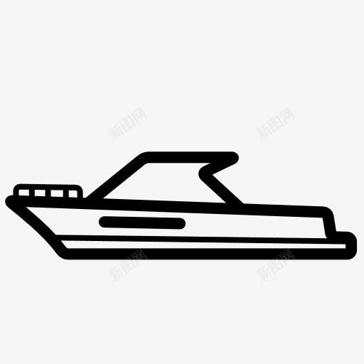 摩托艇图标png_新图网 https://ixintu.com 船 轮船