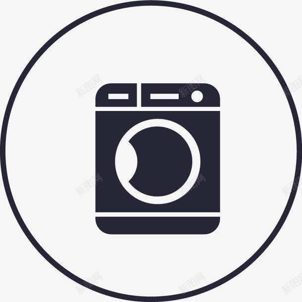 洗衣机清洗图标矢量图eps_新图网 https://ixintu.com 洗衣机清洗图标 矢量图
