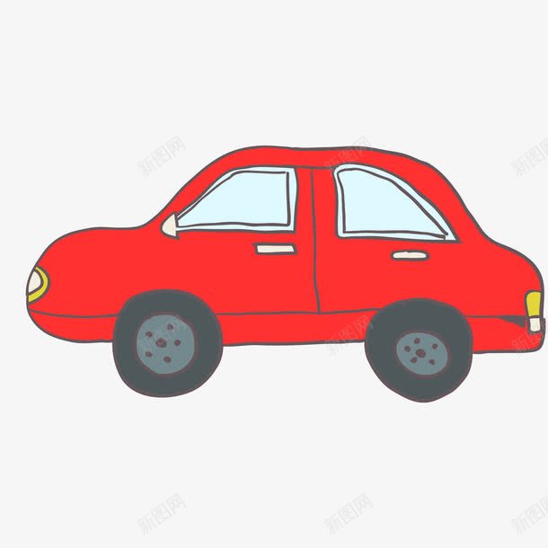 红色的小汽车png免抠素材_新图网 https://ixintu.com png图形 交通 汽车 红色 装饰