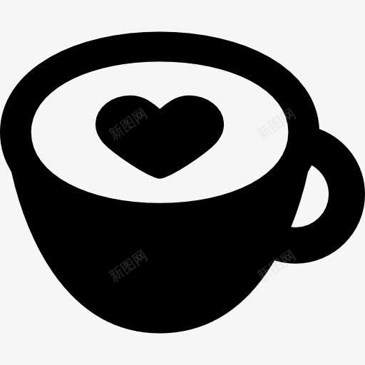 咖啡杯图标png_新图网 https://ixintu.com 咖啡店 喝热饮料 心杯 食品 饮料
